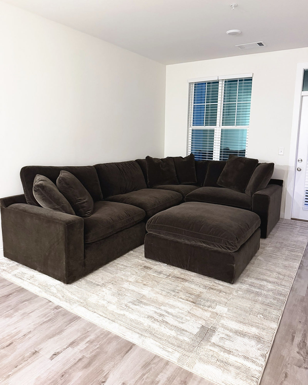 Bellamy 3-Piece + Oversized Ottoman in a customer’s home