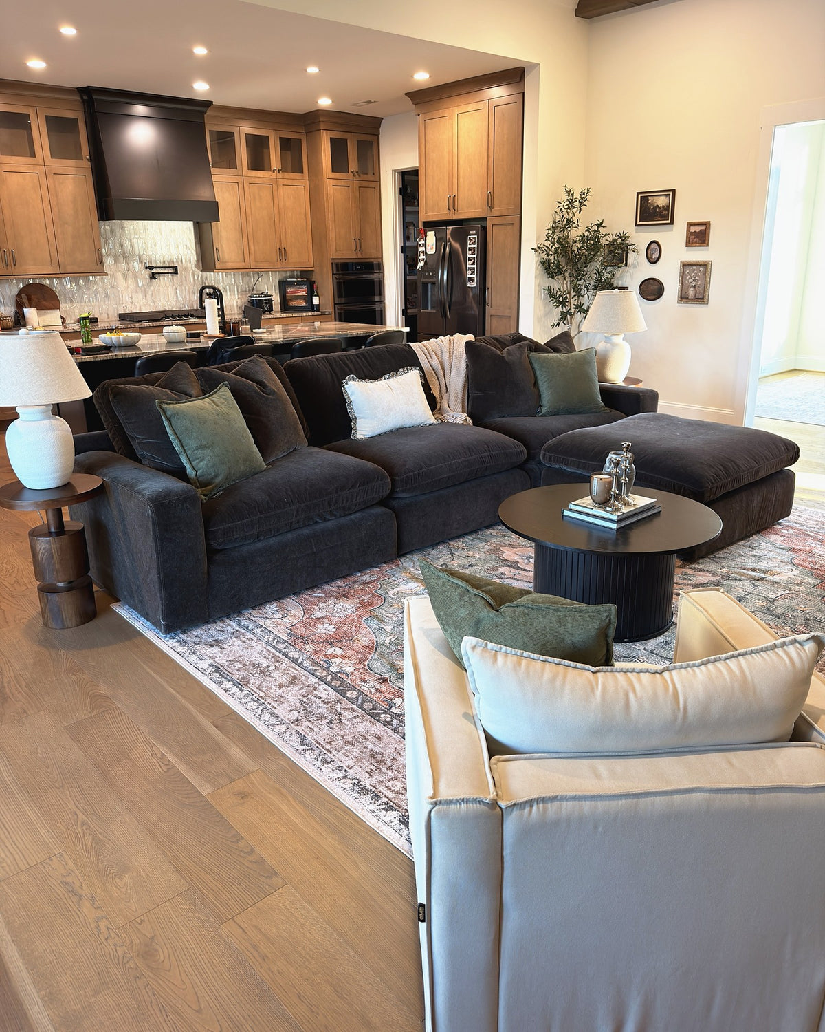 Bellamy 3-Piece + Oversized Ottoman in a customer’s home