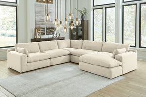 Siena Cloud 5-Piece Sectional with Chaise