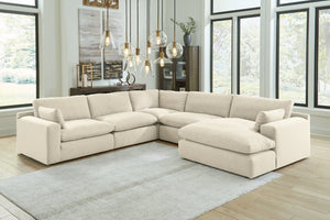 Siena Cloud 5-Piece Sectional with Chaise