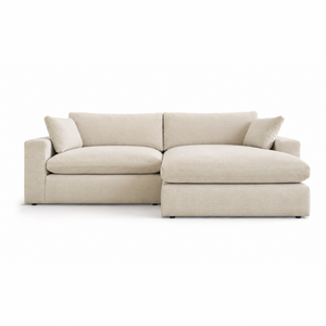 Siena Cloud 2-Piece Linen Modular Sofa Chaise