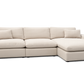 Siena Cloud 3-Piece Modular Sectional with Chaise