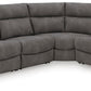 Next-Gen DuraPella 4-Piece Performance Fabric Power Reclining Sectional