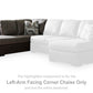 Castille Way Sleeper Sectional with Chaise