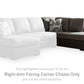 Castille Way Sectional with Chaise