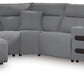 Modmax II Reclining Sectional with Chaise and Audio Console