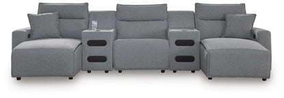 Modmax II Power Reclining Sectional with Chaise and Audio Consoles
