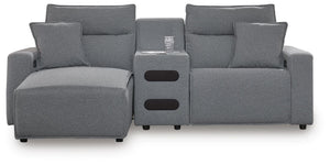 Modmax II Power Reclining Sectional with Chaise and Audio Console