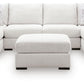 Misty-Lakes 4-Piece Double Chaise Sectional w/ Oversized Ottoman