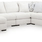 Misty-Lakes 5-Piece Sectional with Chaise w/ Oversized Ottoman