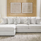 Misty-Lakes 2-Piece Sectional Sofa Chaise w/ Oversized Ottoman
