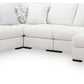 Misty-Lakes 5-Piece Sectional with Chaise w/ Oversized Ottoman