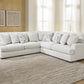 Misty-Lakes 3-Piece Sectional w/ Oversized Ottoman