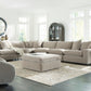 Bellamy 6-Piece Sectional w/Oversized Ottoman