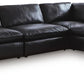 Emilia 4-Piece Leather Modular Sectional