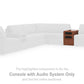 Modmax Balanced Sectional with Audio and Storage Consoles