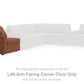 Modmax Balanced Sectional with Audio and Storage Consoles