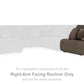 Top Tier Reclining Sectional Sofa with Chaise