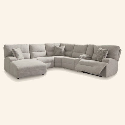 Acklen Place 5-Piece Power Reclining Sectional with Chaise & Console