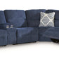 Acklen Place Power Reclining Sectional with Storage Console
