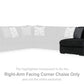 Midnight-Madness Sectional Sofa with Chaise