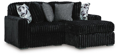 Midnight-Madness Sectional with Chaise