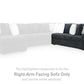 Midnight-Madness Sectional Sofa with Chaise