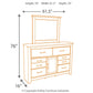 Juararo Dresser and Mirror