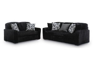 Midnight-Madness Sofa and Loveseat