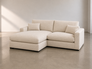 Siena Cloud 2-Piece Linen Modular Sofa Chaise