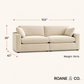 Siena Cloud 2-Piece Linen Modular Loveseat
