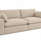 Siena Cloud 2-Piece Linen Modular Loveseat