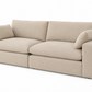 Siena Cloud 2-Piece Linen Modular Loveseat