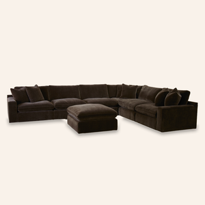 Bellamy 6-Piece Sectional w/Oversized Ottoman