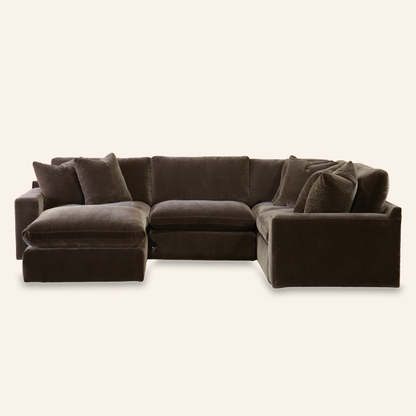 Bellamy 4-Piece Sectional w/ Oversized Ottoman
