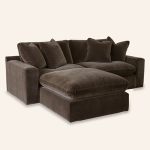 Bellamy 2-Piece Sectional Loveseat w/Ottoman