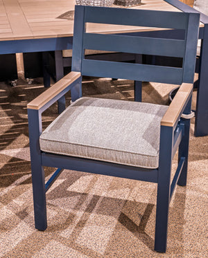 East Beach Outdoor Arm Chair with Cushion (Set of 2)