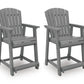 Sanctuary Beach Outdoor Counter Height Bar Stool (Set of 2)