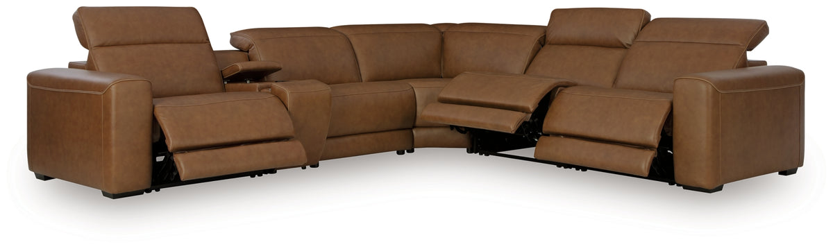 Magic Man 6-Piece Power Reclining Sectional with Console