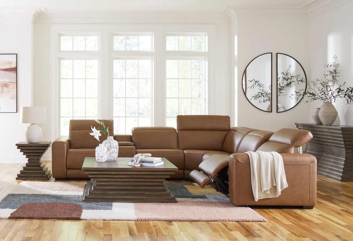 Magic Man 6-Piece Power Reclining Sectional with Console