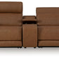 Magic Man 2-Piece Power Reclining Loveseat with Console
