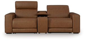 Magic Man 2-Piece Power Reclining Loveseat with Console