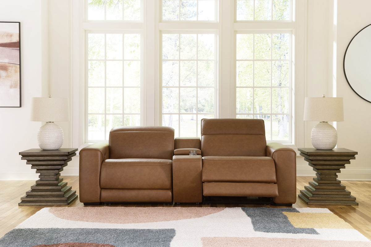 Magic Man 2-Piece Power Reclining Loveseat with Console