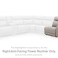 Gravier Power Reclining Sectional with Storage Console