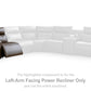 ModZ Power Reclining Sectional with Audio Console