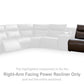 ModZ Power Reclining Sectional with Audio Consoles
