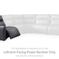 ModZ Power Reclining Sectional with Audio Consoles
