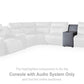ModZ Power Reclining Sectional with Audio Console