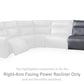ModZ Power Reclining Sectional Loveseat with Audio Console
