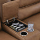 DeepWakes Reclining Sectional with Storage Console